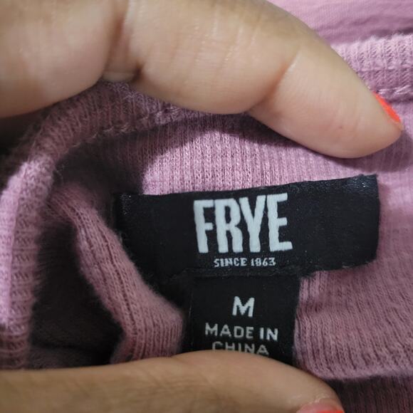 Frye Easy Button Front Dress Pink Mauve Tank Jersey Knit Pockets Rayon Medium - Picture 7 of 15